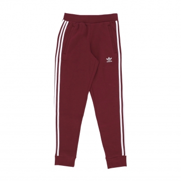 pantalone tuta felpato uomo 3-stripes pant SHADOW RED