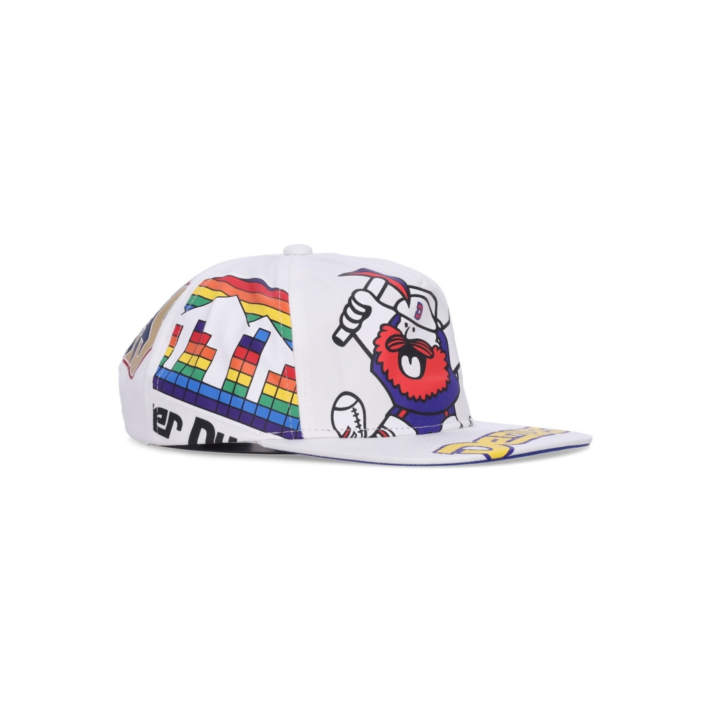cappellino visiera piatta uomo nba in your face deadstock hwc dennug WHITE