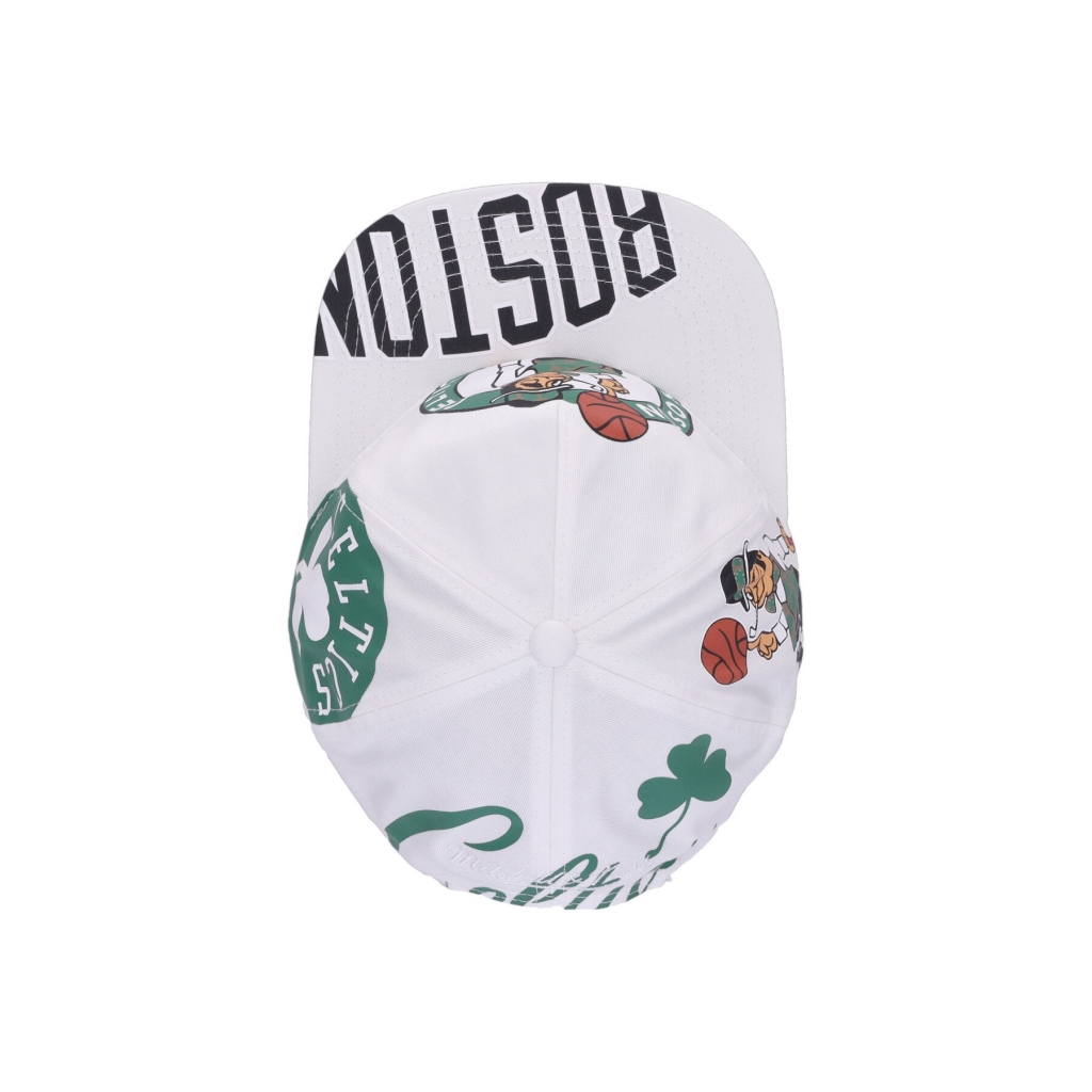 cappellino visiera piatta uomo nba in your face deadstock hwc boscel WHITE
