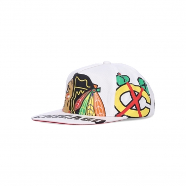 cappellino visiera piatta uomo nhl in your face deadstock chibla WHITE