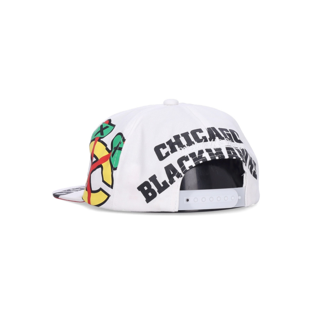 cappellino visiera piatta uomo nhl in your face deadstock chibla WHITE