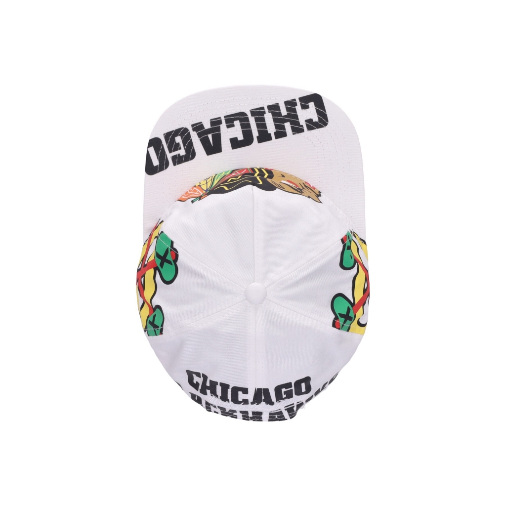 cappellino visiera piatta uomo nhl in your face deadstock chibla WHITE