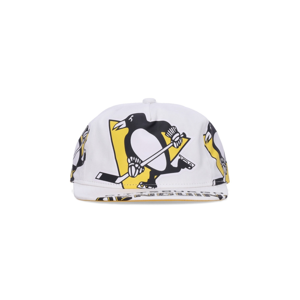 cappellino visiera piatta uomo nhl in your face deadstock pitpen WHITE