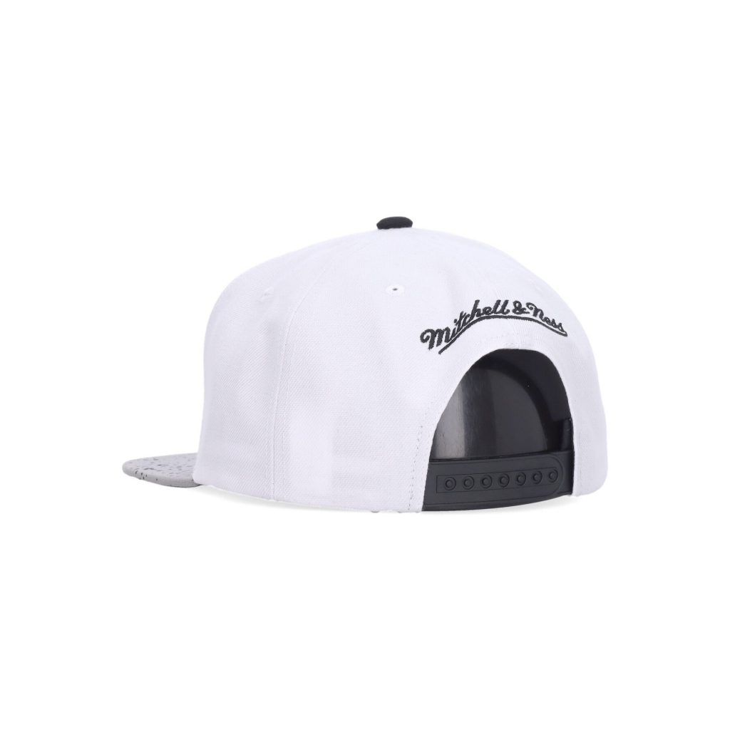 cappellino visiera piatta uomo nba cement top snapback phi76e WHITE/SILVER
