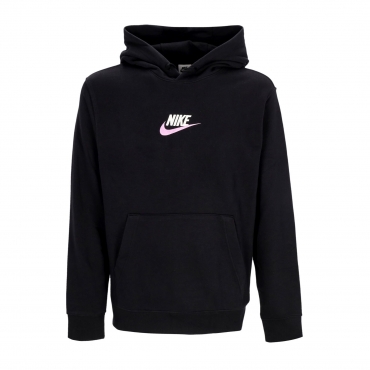 felpa leggera cappuccio uomo club+ po hoodie BLACK/BLACK