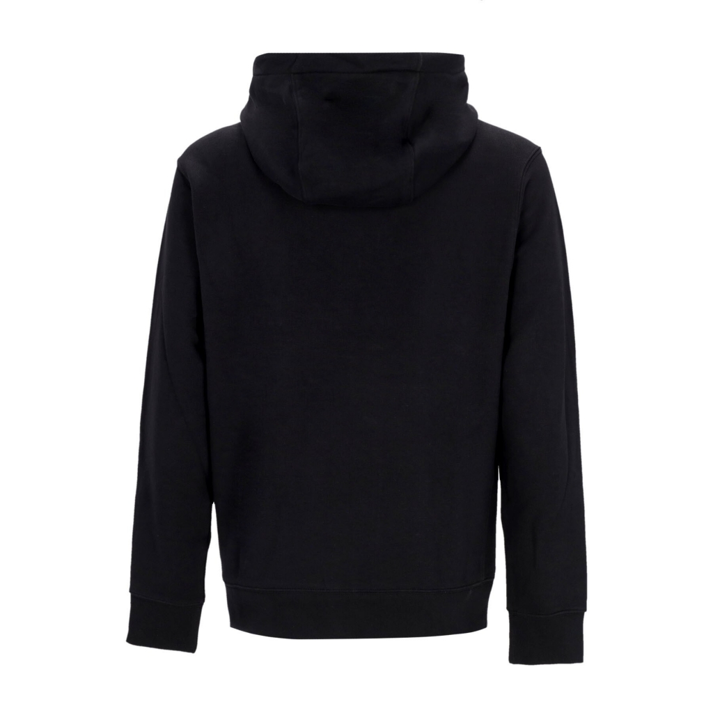felpa leggera cappuccio uomo club+ po hoodie BLACK/BLACK