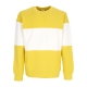 felpa leggera girocollo uomo club plus colorblock crewneck VIVID SULFUR/WHITE