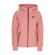 felpa leggera cappuccio zip donna w sportswear tech fleece windrunner full-zip hoodie RED STARDUST/BLACK