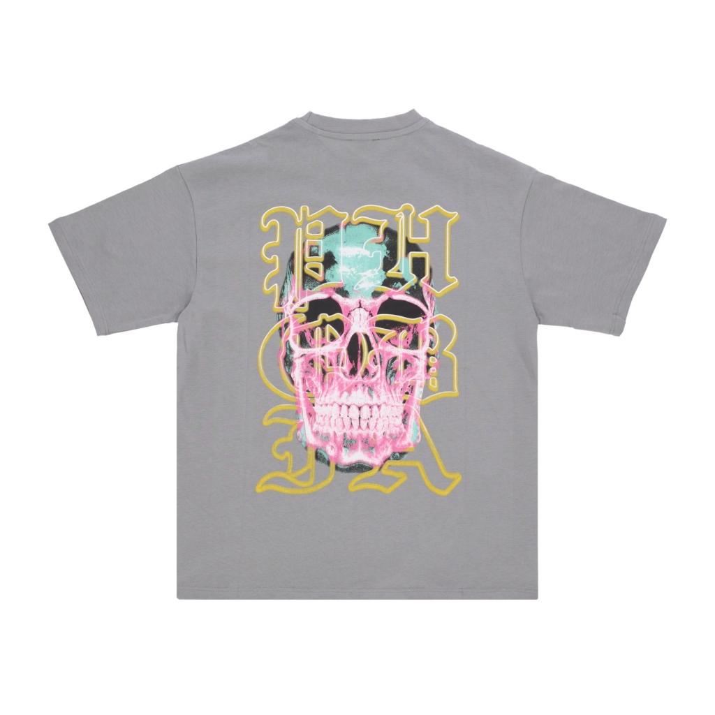 maglietta uomo skull print tee GREY