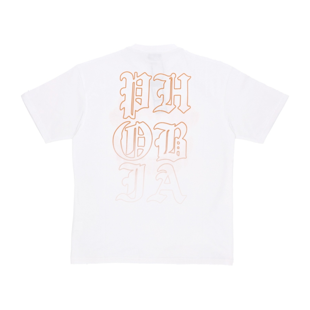 maglietta uomo mouth print tee WHITE/ORANGE