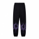 pantalone tuta leggero uomo flames pants BLACK/PURPLE