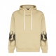 felpa leggera cappuccio uomo flames hoodie SAND/BLACK
