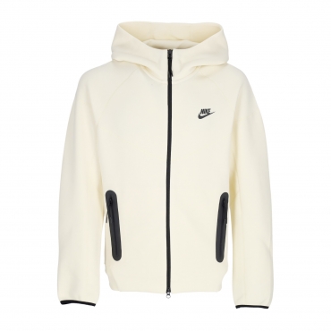 felpa leggera cappuccio zip uomo tech fleece full-zip windrunner hoodie COCONUT MILK/BLACK