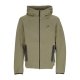 felpa leggera cappuccio zip uomo tech fleece full-zip windrunner hoodie MEDIUM OLIVE/BLACK