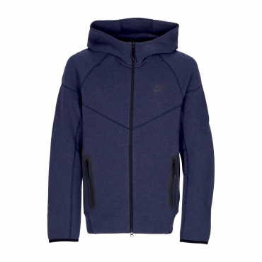 felpa leggera cappuccio zip uomo  OBSIDIAN HEATHER/BLACK