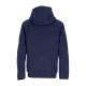 felpa leggera cappuccio zip uomo  OBSIDIAN HEATHER/BLACK