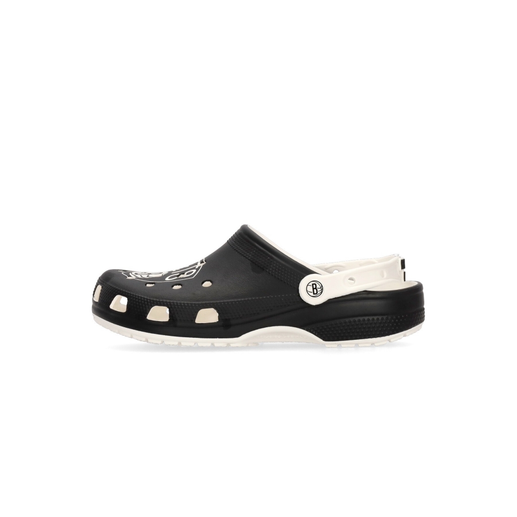 mule uomo nba brooklyn nets classic clog WHITE/BLACK