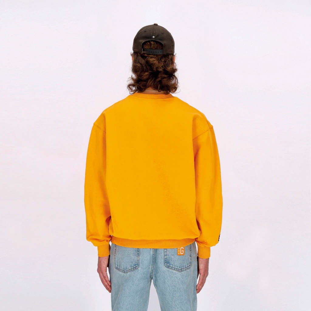 felpa girocollo uomo g-crew MUSTARD