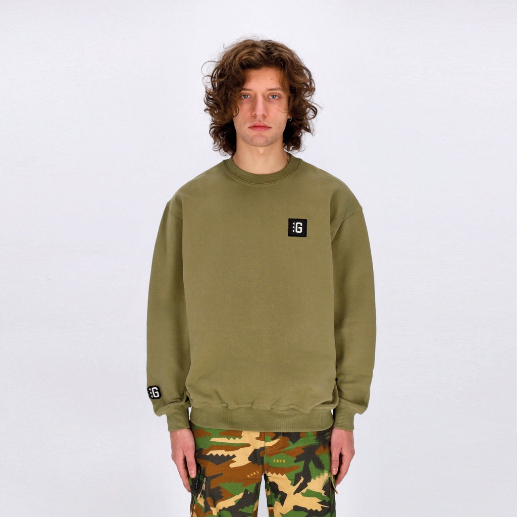 felpa girocollo uomo g-crew WOODLAND