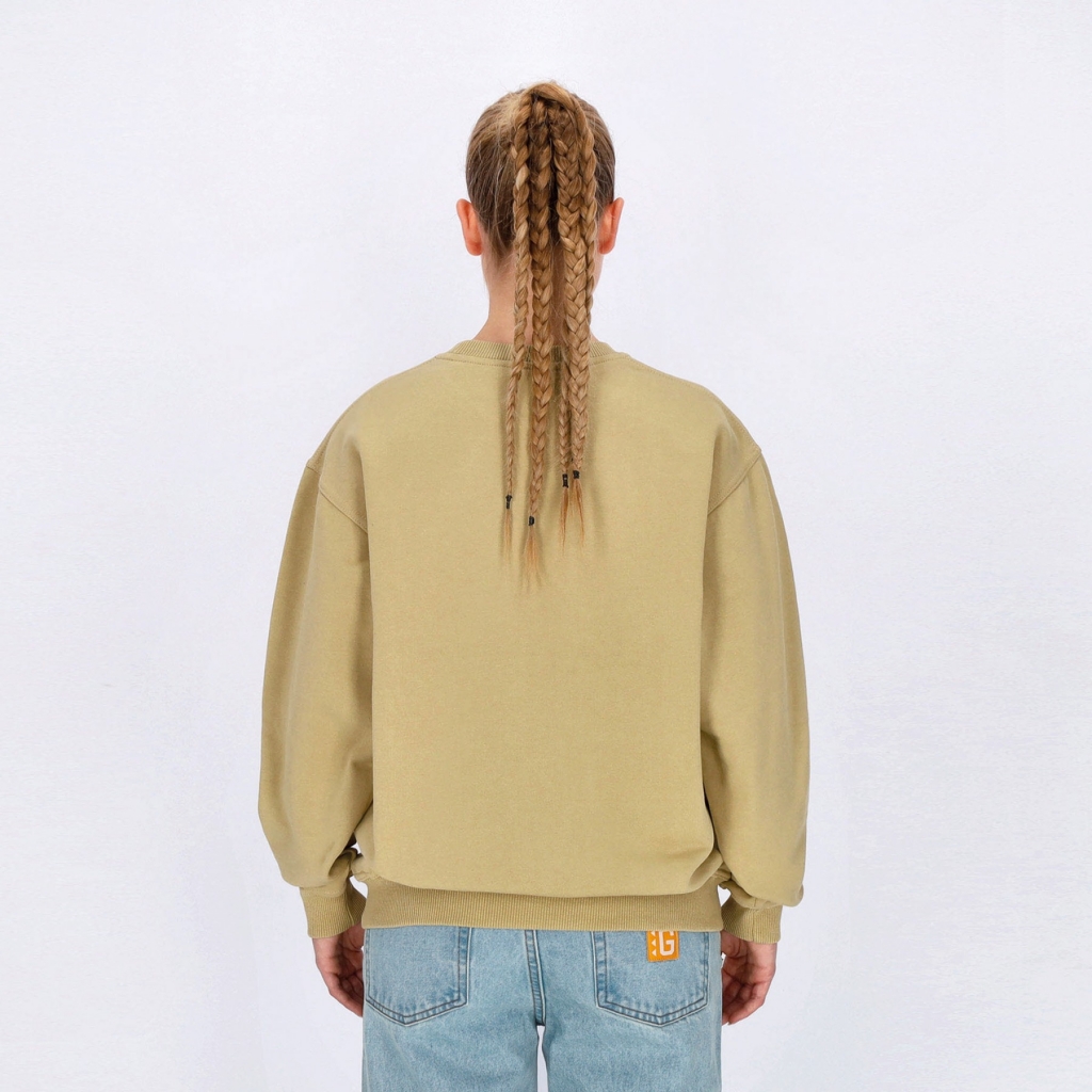 felpa girocollo uomo g-crew DESERT SAND
