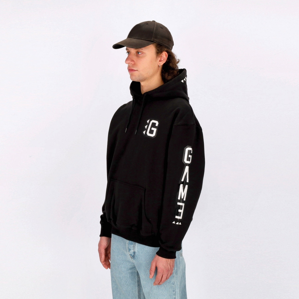 felpa cappuccio uomo armscript g-hoodie JOLLY BLACK