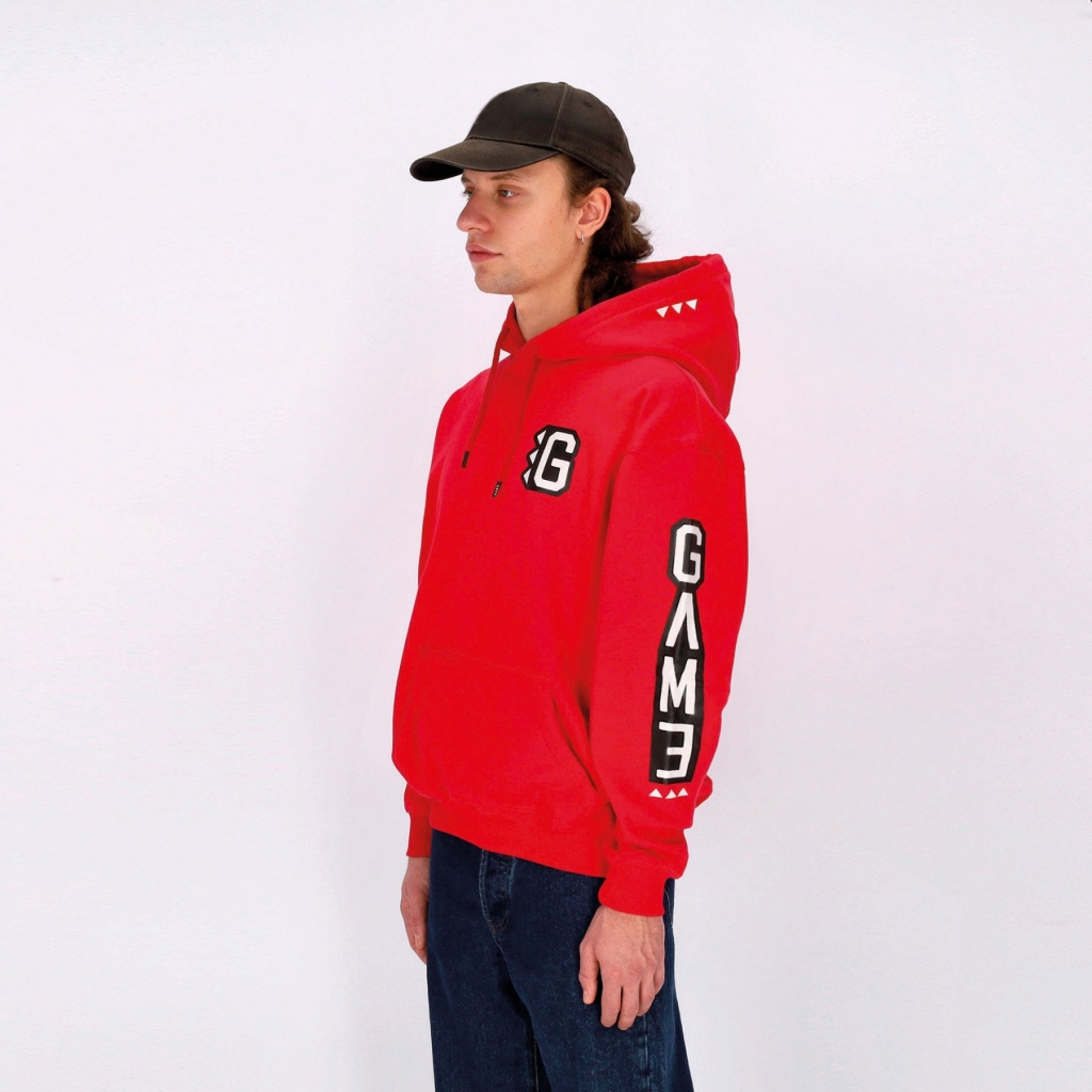 felpa cappuccio uomo armscript g-hoodie ROYAL RED