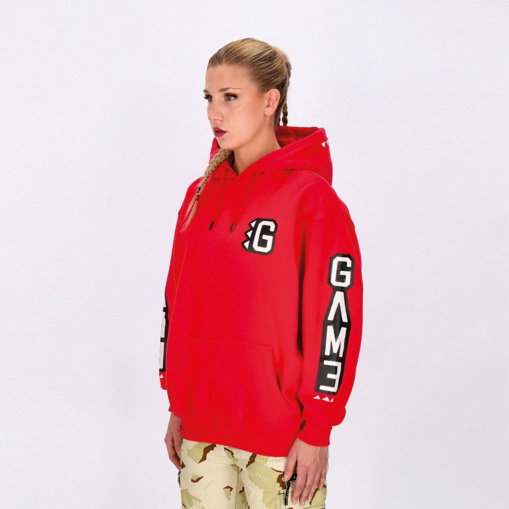 felpa cappuccio uomo armscript g-hoodie ROYAL RED