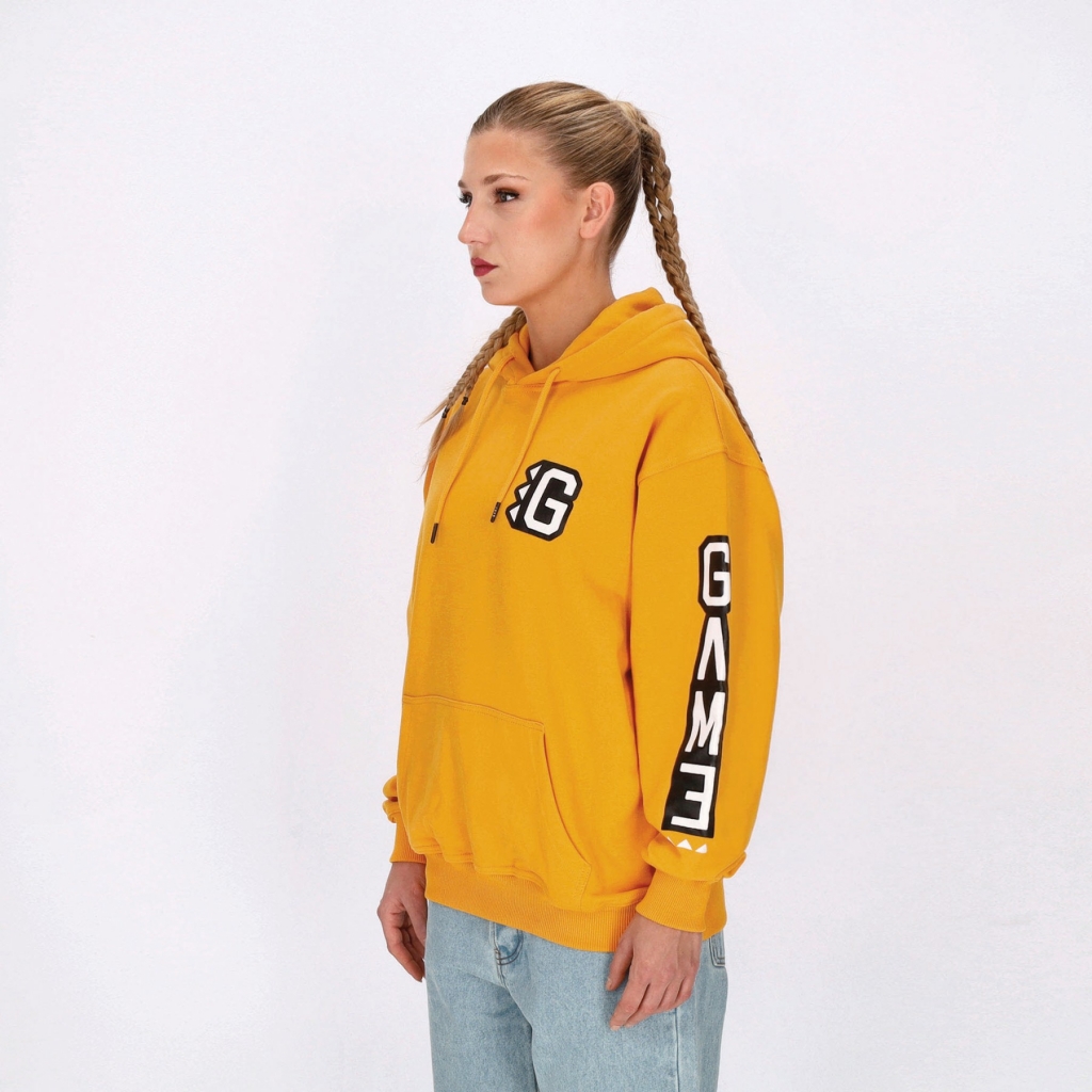 felpa cappuccio uomo armscript g-hoodie MUSTARD