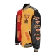 giubbotto college uomo respect loyalty truth varsity jacket JOLLY BLACK/ROYAL RED/MUSTARD