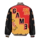 giubbotto college uomo respect loyalty truth varsity jacket JOLLY BLACK/ROYAL RED/MUSTARD