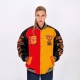 giubbotto college uomo respect loyalty truth varsity jacket JOLLY BLACK/ROYAL RED/MUSTARD