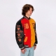giubbotto college uomo respect loyalty truth varsity jacket JOLLY BLACK/ROYAL RED/MUSTARD