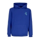 felpa cappuccio uomo screaming hand chest hoodie COBALT