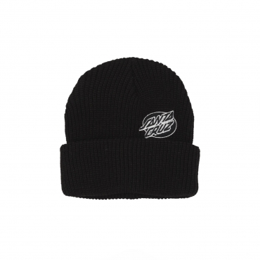 cappello uomo mono lined oval dot beanie BLACK