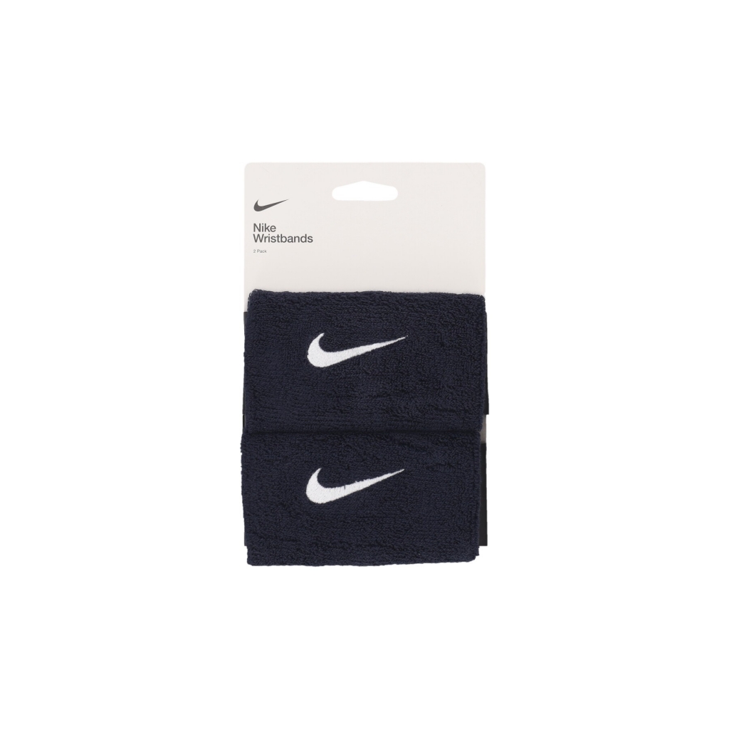 polsino uomo swoosh dw wristbands OBSIDIAN/WHITE