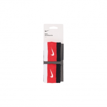 polsino uomo swoosh wristbands WHITE/UNIVERSITY RED/BLACK