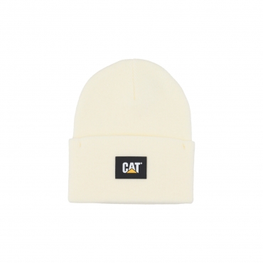 cappello uomo label cuff beanie CREAM
