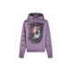 felpa leggera cappuccio uomo shark pprint hoodie PURPLE
