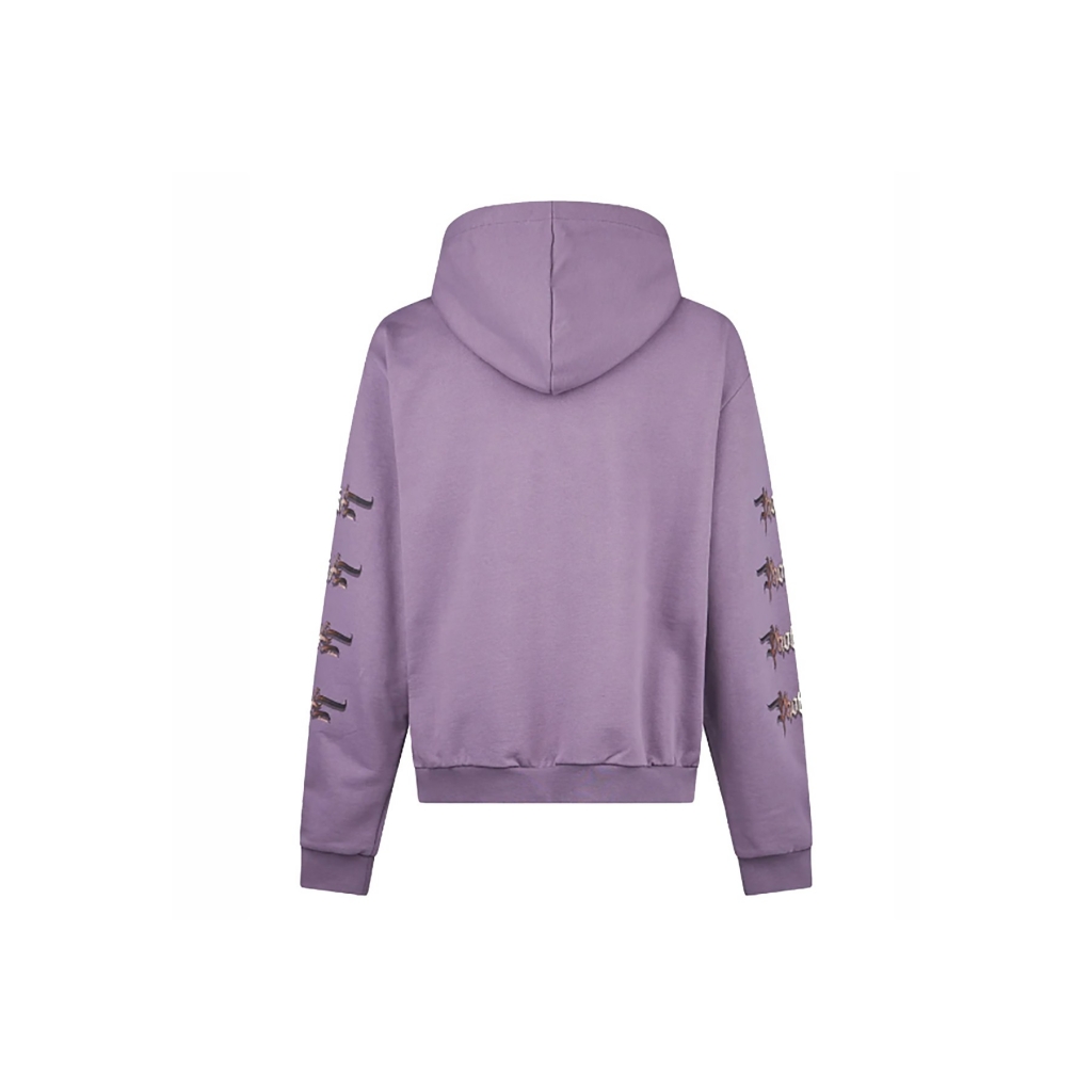 felpa leggera cappuccio uomo shark pprint hoodie PURPLE