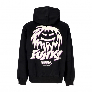 felpa cappuccio uomo oldschool hoodie BLACK
