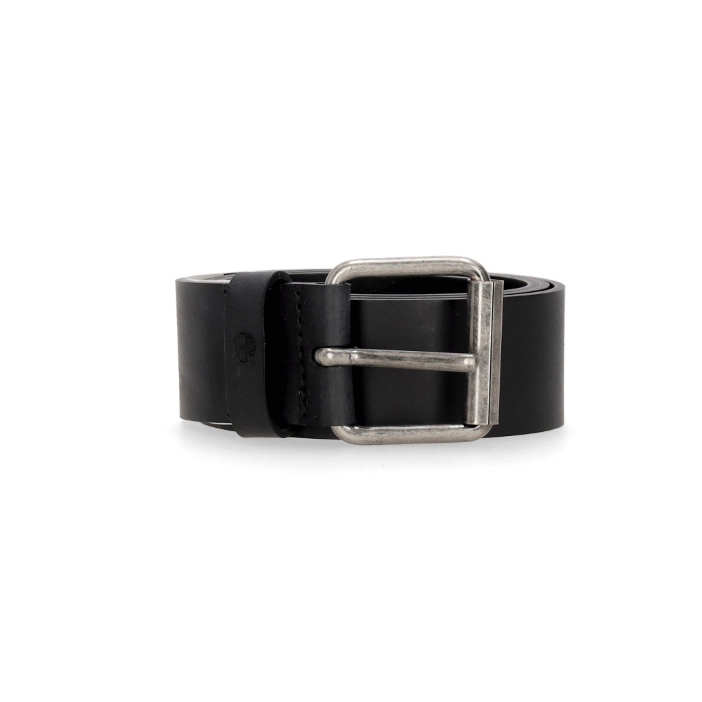 cintura uomo 40mm recycled leather belt BLACK