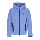 felpa leggera cappuccio zip uomo tech fleece full-zip windrunner hoodie POLAR/BLACK