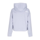 felpa leggera cappuccio corta donna w spacer air hoodie DUSTY PERIWINKLE