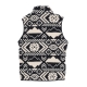 smanicato uomo helvetia vest BLACK CHECKERED