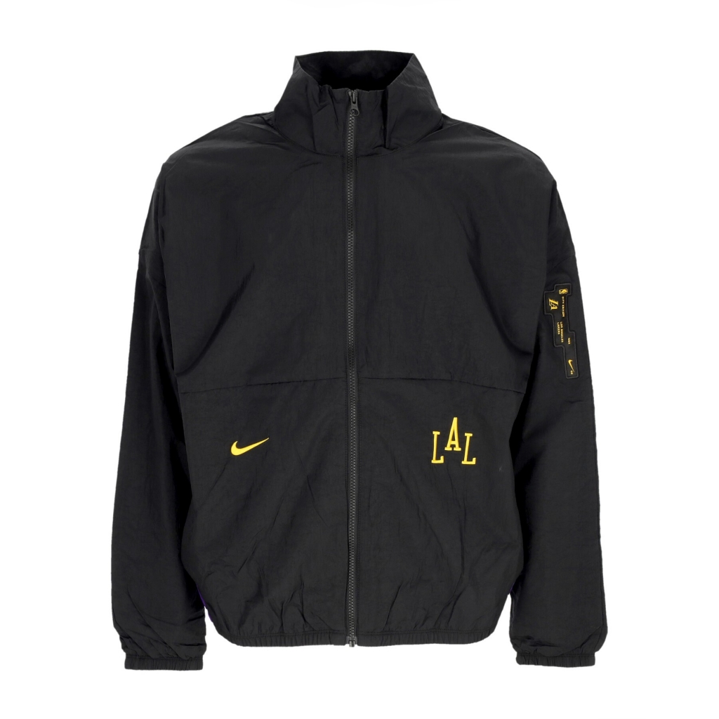 giacca a vento uomo nba city edition 2023/24 starting 5 jacket loslak BLACK/FIELD PURPLE/BLACK
