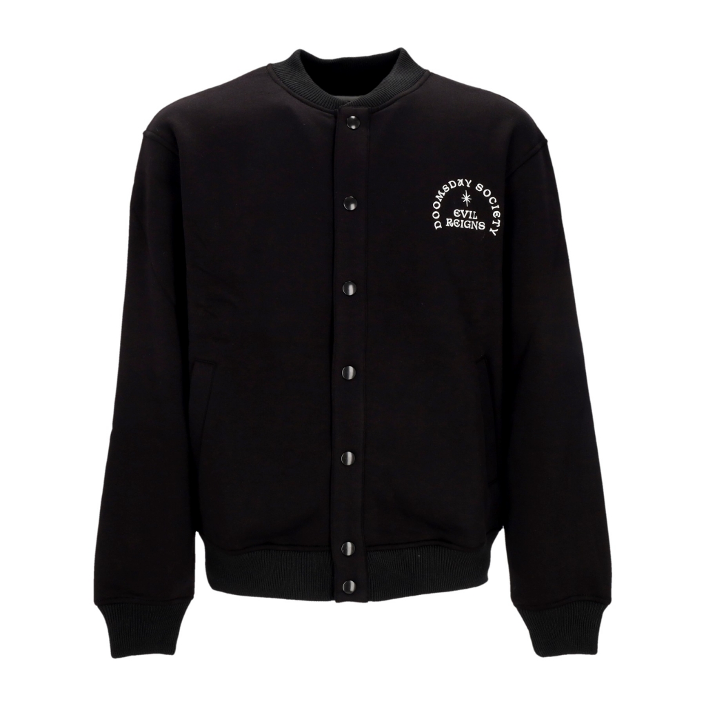giubbotto uomo justice varsity crewneck BLACK