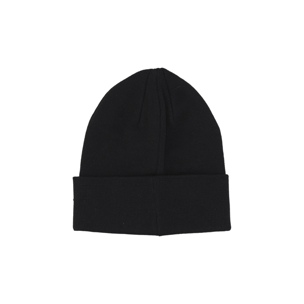cappello uomo tonal 3d embroidery beanie BLACK