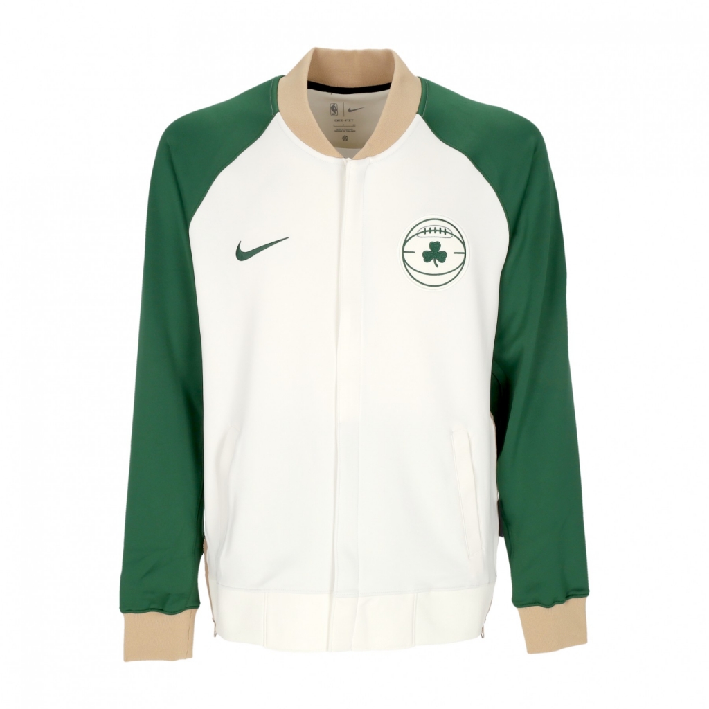 felpa college uomo nba city edition dri-fit showtime l/s full-zip jacket boscel SAIL/GORGE GREEN/HEMP/GORGE GREEN