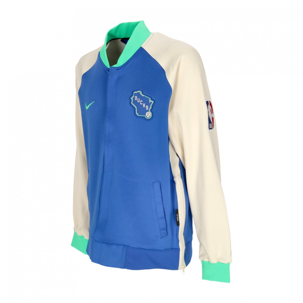 felpa leggera college uomo nba city edition dri-fit showtime l/s full-zip jacket milbuc GAME ROYAL/FLAT OPAL/GREEN SHOCK