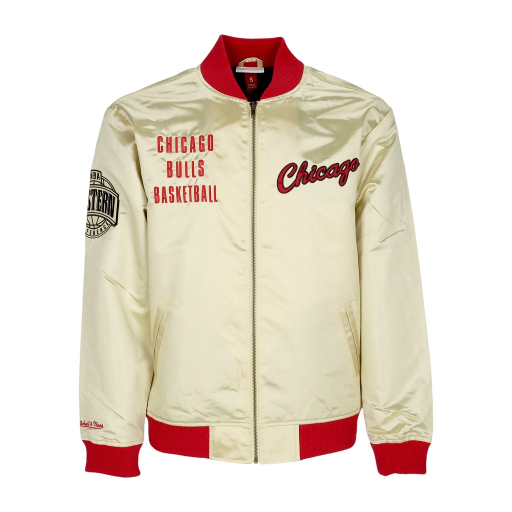 giubbotto bomber uomo nba team og 20 lightweight satin jacket vintage logo chibul GOLD